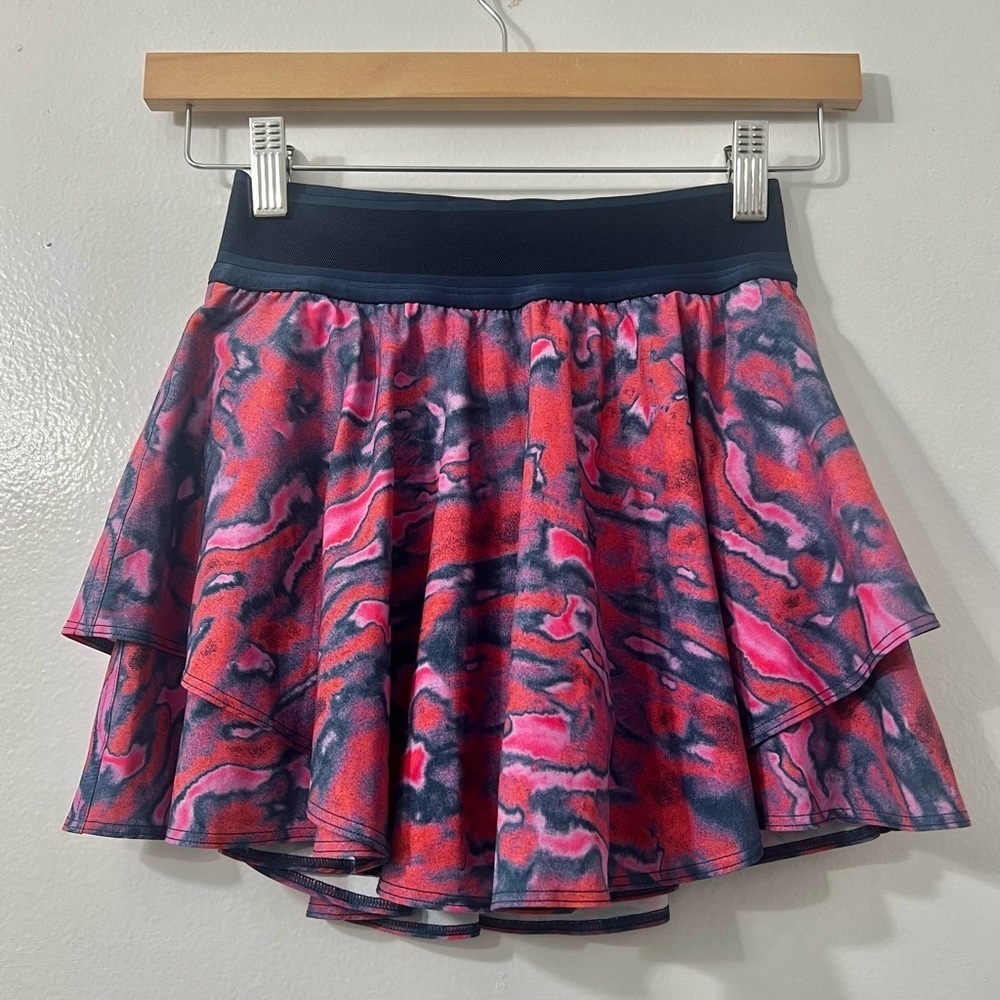Lululemon Court Rival High Rise Skirt Artsy Marble Women’s 0 Tennis Pickleball